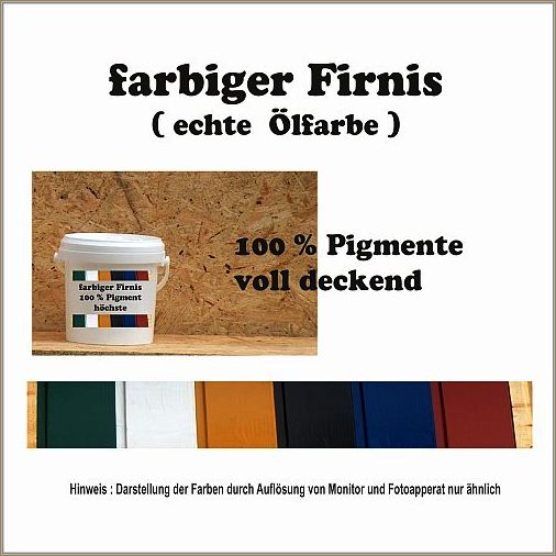 farbiger Firnis Eisenoxid Schwarz 1kg