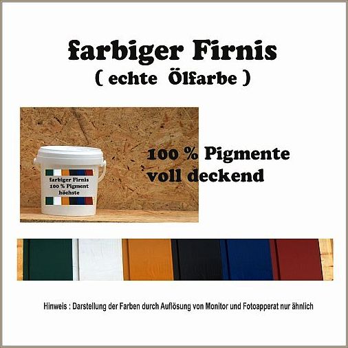 farbiger Firnis Eisenoxid Gelb 1kg farbiger Firnis Eisenoxid Gelb 1kg