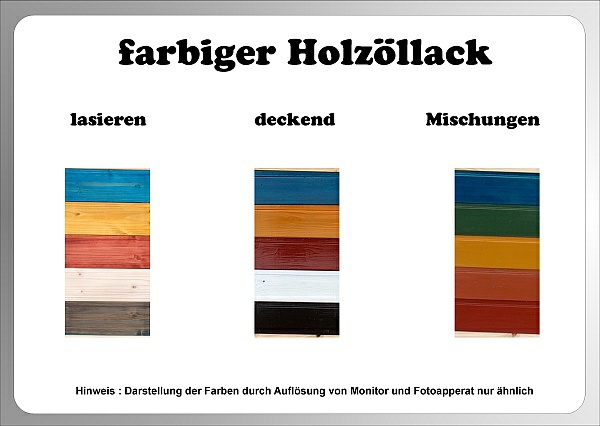 Holzllack farbig